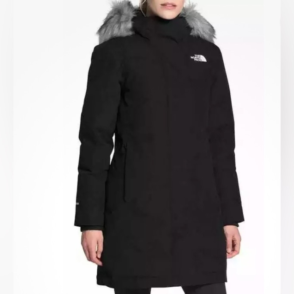 The North Face Arctic Waterproof 550-Fill-Power Down Parka with Faux Fur Trim S